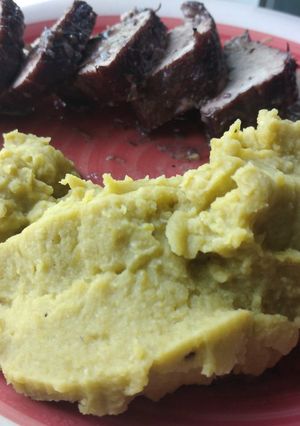 Una foto de Puré de arvejitas verdes partidas