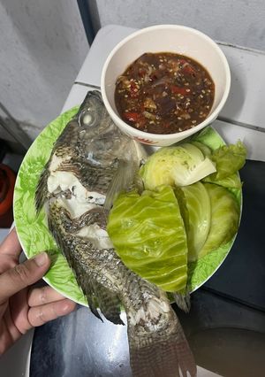 รูปของ ปลานึ่ง แจ่วปลาร้า
