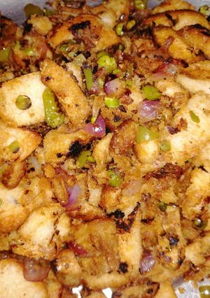 A picture of Bread Poha.