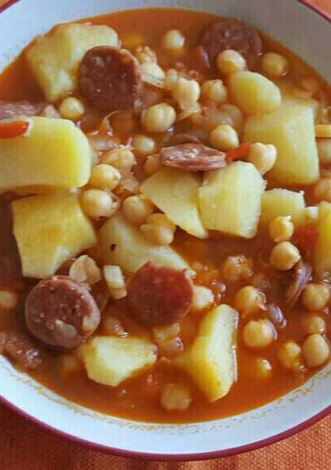 Una foto de Patatas a la riojana al estilo de mi marido