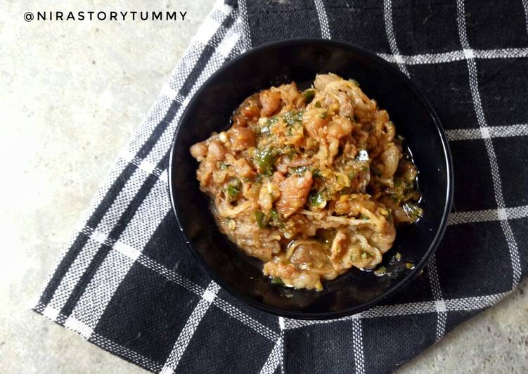 Resep Gyudon Cabe Ijo Anti Gagal