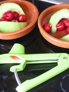 Una foto de Cerezas con melón de Galia