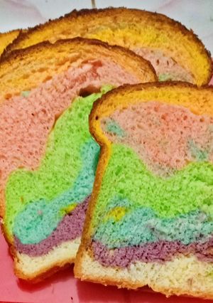Foto resep ROTI TAWAR PELANGI / RAINBOW