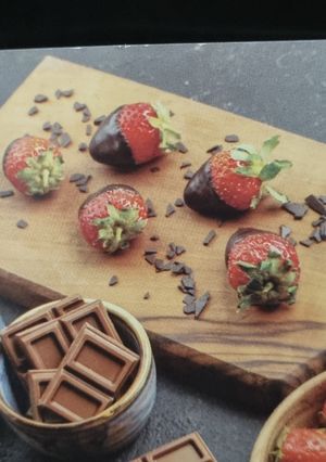Una foto de Frutillas al chocolate