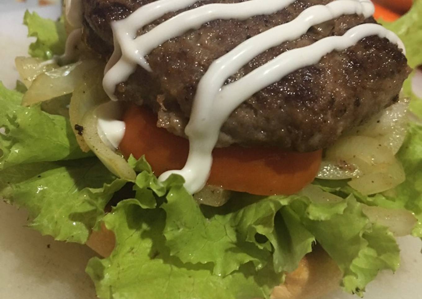 Patty beef burger
