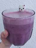 Licuado de moras y banana 🍌🫐