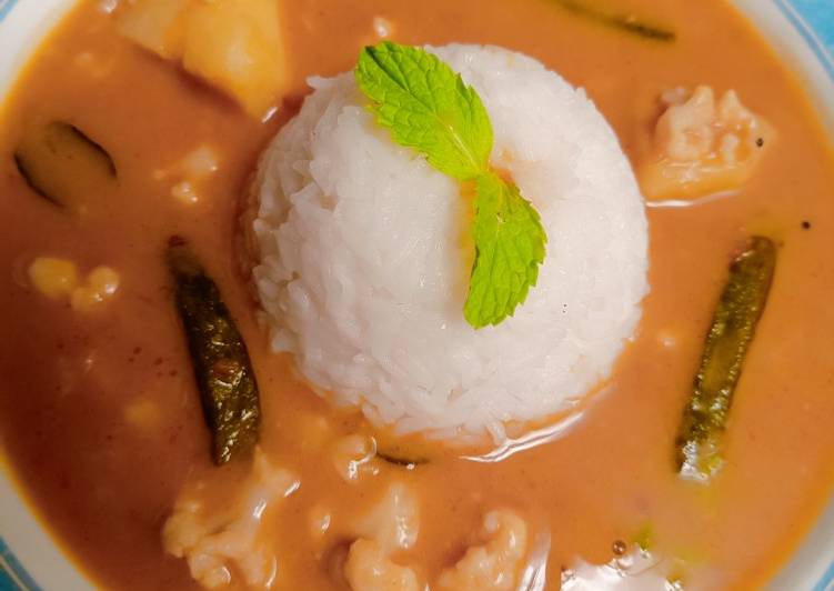 Sindhi curry chawal