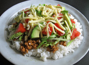 A picture of Taco Rice.