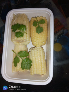 A picture of Boiled coconut cream maize.