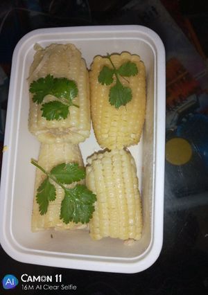 A picture of Boiled coconut cream maize.