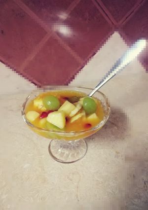 صورة لوصفة سلطة الفواكة 🍎🍊😋