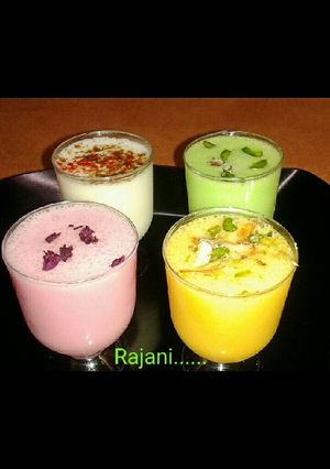 A picture of Multi flavour Lassi.