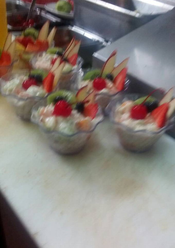 Una foto de Yogur de frutas