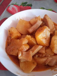 Una foto de Patatas con choco