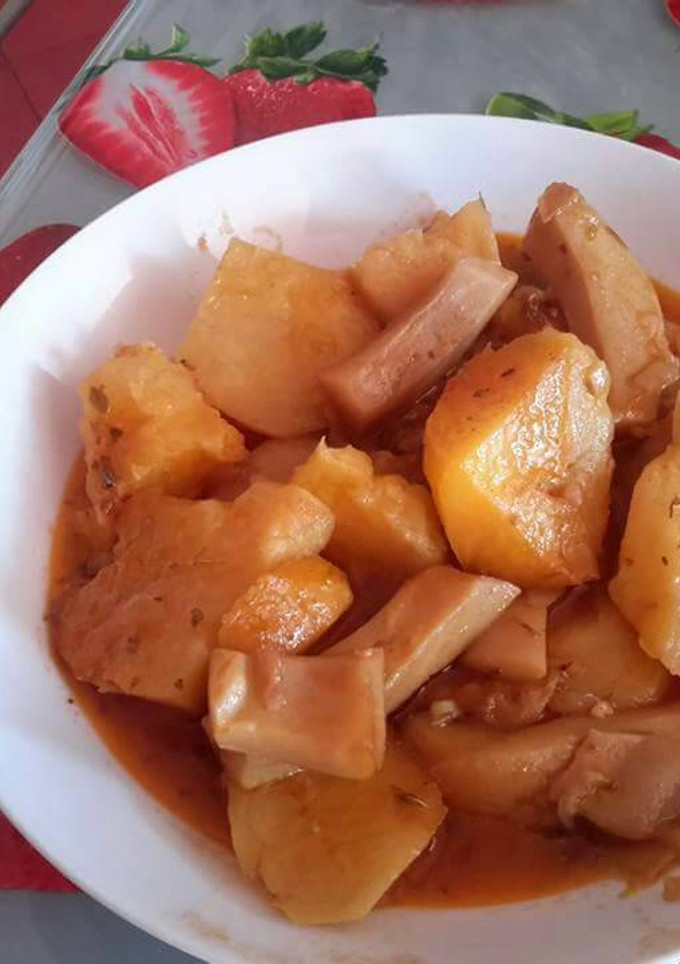 Una foto de Patatas con choco