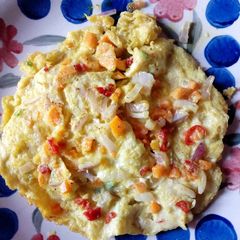 A picture of Veggie fried egg.