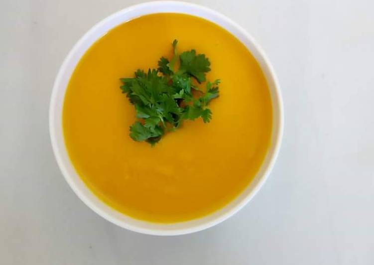 Recipe of Speedy Pumpkin Carrot Soup