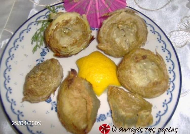 Recipe of Homemade Fried artichokes