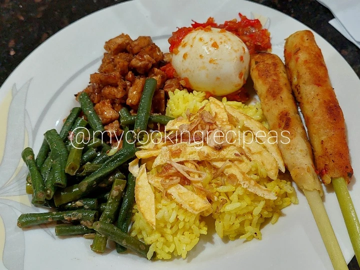 Langkah Gampang Membuat Resep  👩‍🍳⭐ Nasi Kuning Rice Cooker Simple yang Lezat Sekali, Lezat