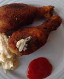 Muslos de pollo con mayonesa