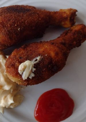 Una foto de Muslos de pollo con mayonesa