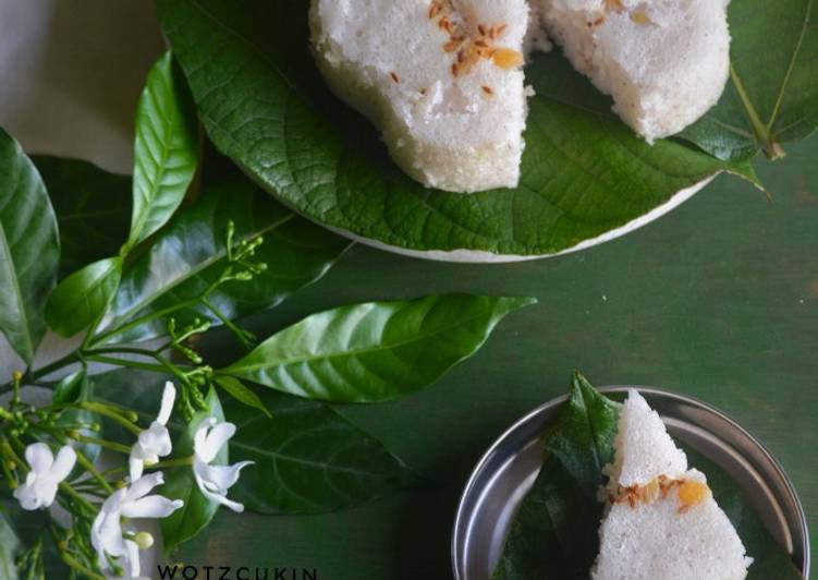Step-by-Step Guide to Prepare Quick Vatteappam / Steamed Rice and coconut cake