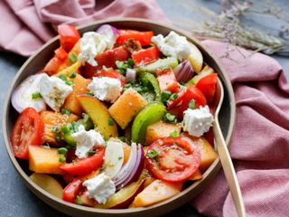 SALADE AUX NECTARINES ET TOMATES 🍑