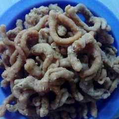 A picture of Kripik usus renyah plus tips.