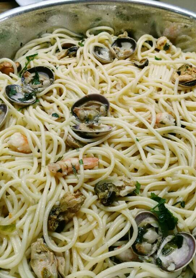 Una foto de Spaghetti marinera