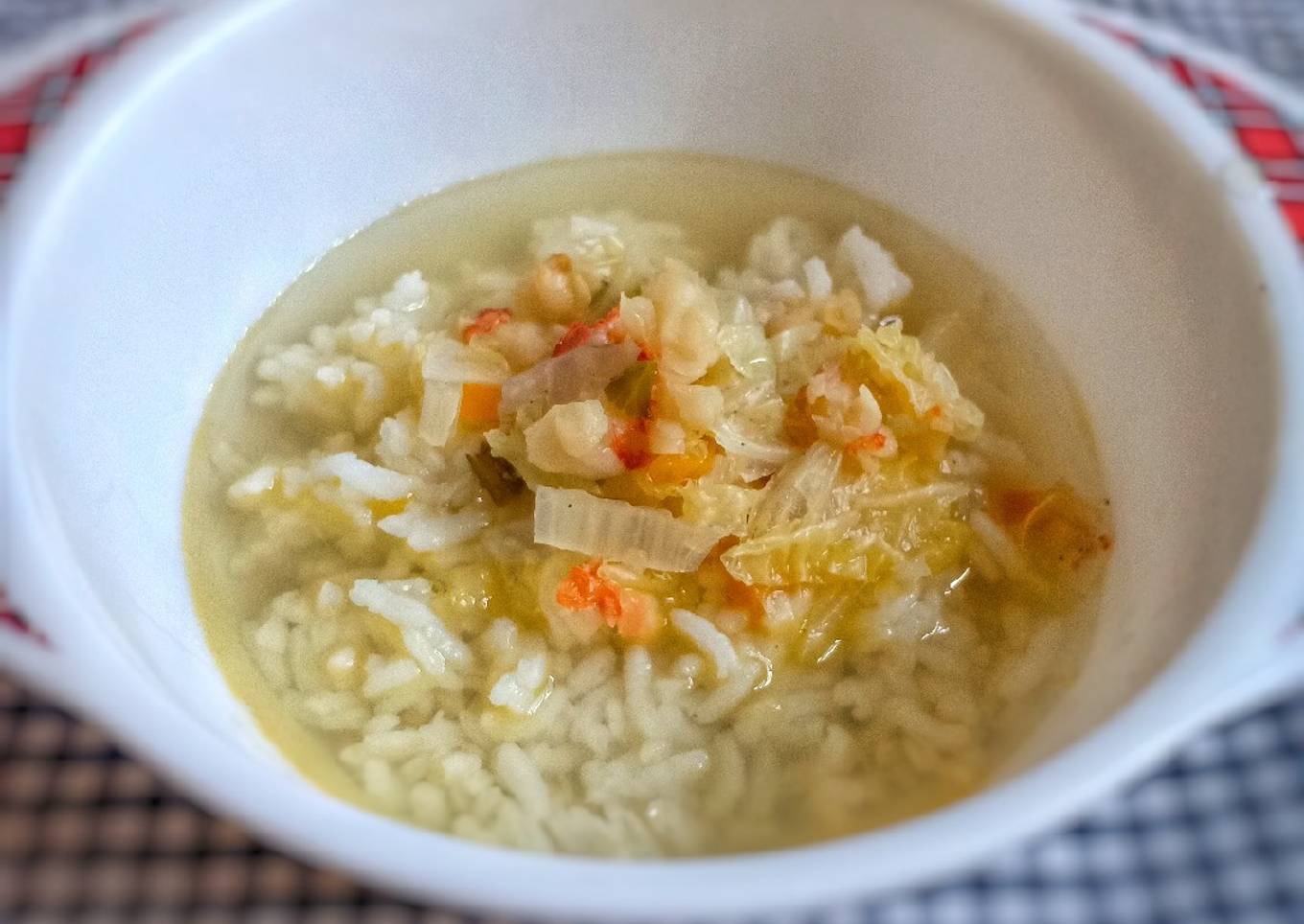 Sup sayur dengan udang MPASI 11+