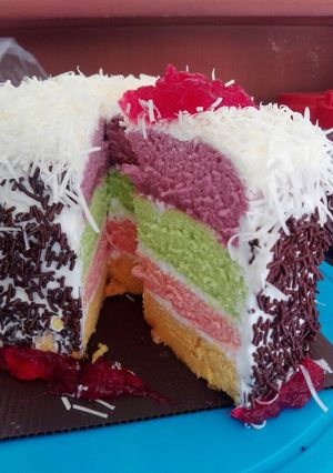 Foto resep Rainbow cake