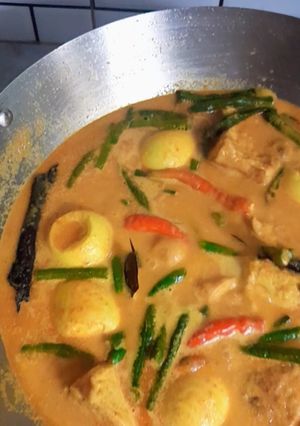 Foto resep Gulai Telur Tahu dan Kacang Panjang