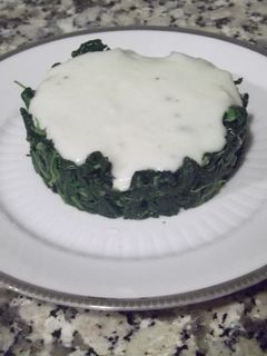 Una foto de Espinacas a la crema