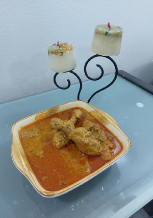 A picture of Casar almonds chicken Korma.
