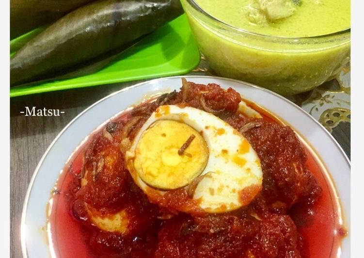 Resep 51. 🍳 Telor Masak Habang Khas Banjar 🍳 #Matsu oleh Nanny Tsuba - Cookpad