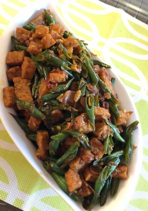 Foto resep Tumis tempe dan buncis