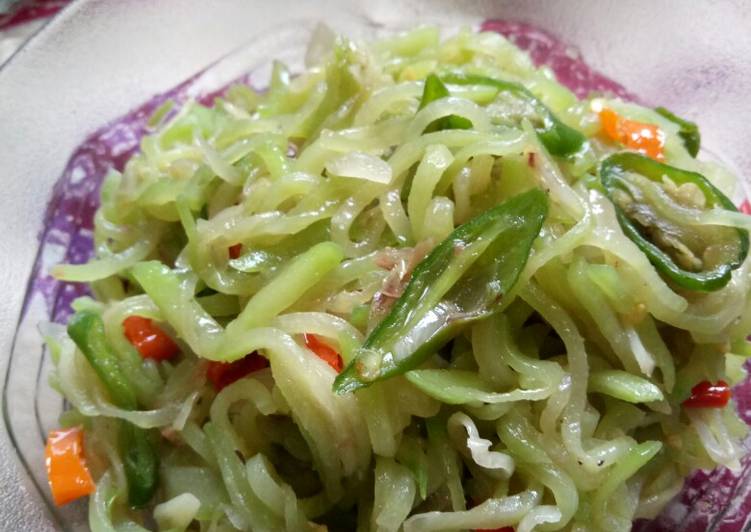 Bumbu Membuat Labu siam oseng terasi Anti Gagal