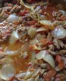 Bistec a la Mexicana con cerveza