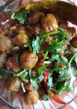 A picture of Chole masala.