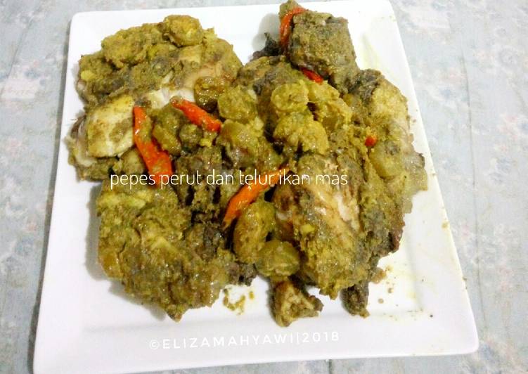 Resep Pepes Perut Ikan Dan Telur Ikan Mas Oleh Eliza Mahyawi