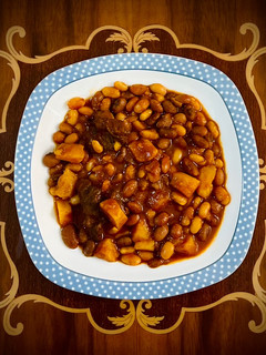 عکسی از دستور خوراک لوبیا چیتی با گوشت 🍲