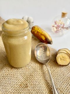 Une photo de Crème de banane : banana curd