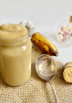 Une photo de Crème de banane : banana curd