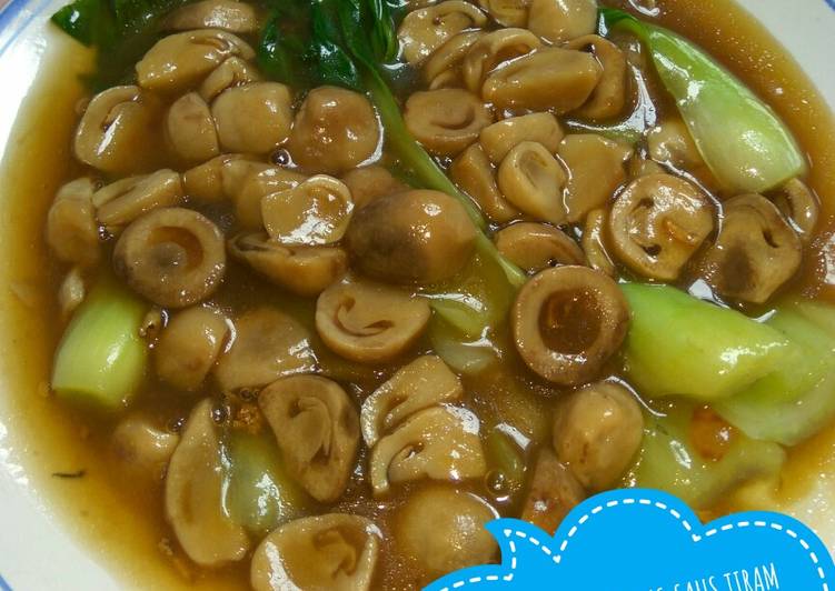 Langkah Mudah untuk Membuat Pokcoy jamur merang saus tiram 🌾🍄 Anti Gagal