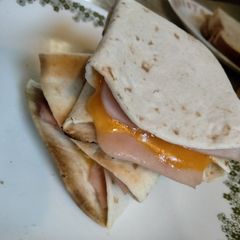 A picture of Toasted Ham & Cheese Tortilla Pockets.
