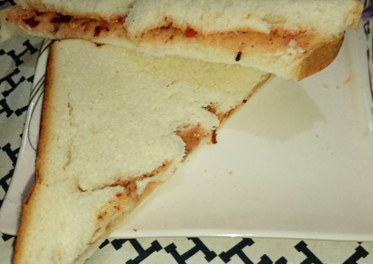 Simple Way to Make Super Quick Homemade Peri peri sandwich