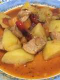 Ragout de cerdo a la Jardinera