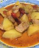 Ragout de cerdo a la Jardinera