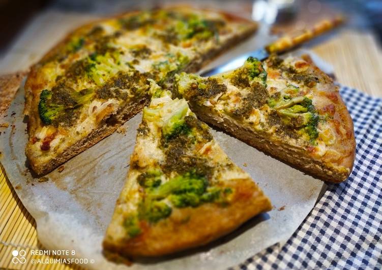 🌈Torta de Avena con Brócoli, Queso Brie y Aceite Aromático🌈