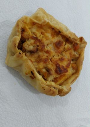 Una foto de Canastitas de pollo y verdura